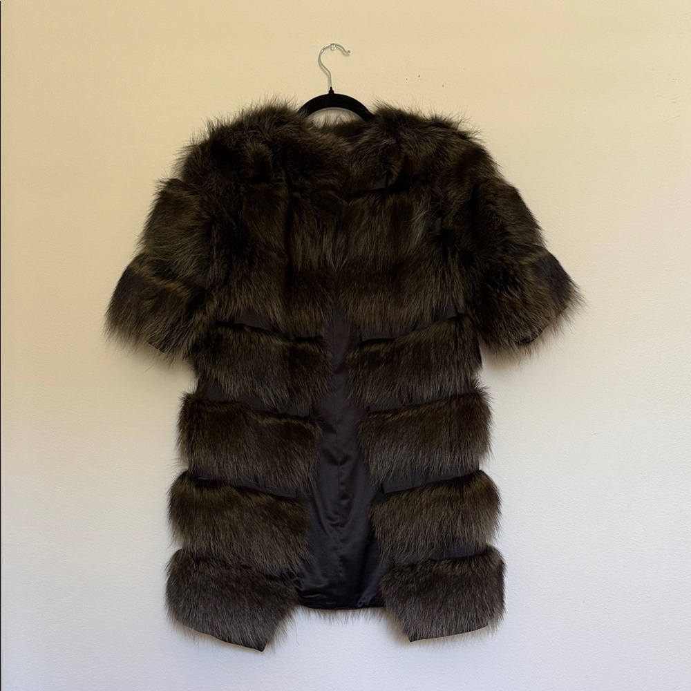 Chic Fur Teddy Jacket - Dark Brown